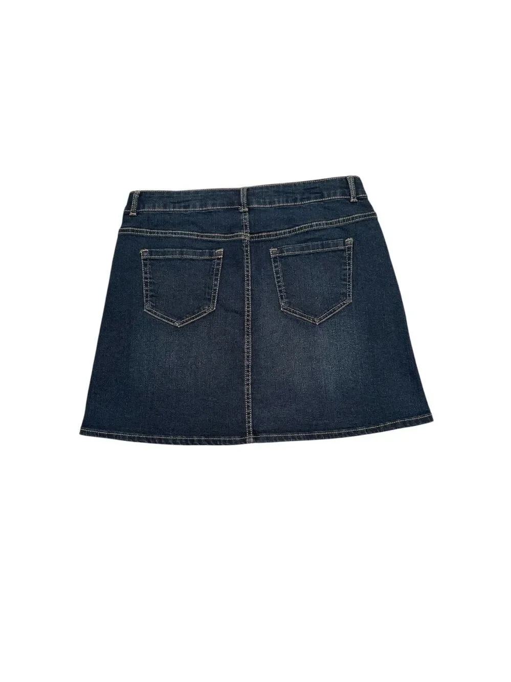 Wonder Nation Destructed Dark Blue Denim Skirt GIRLS Size XXL 18 NEW NWT Zipper